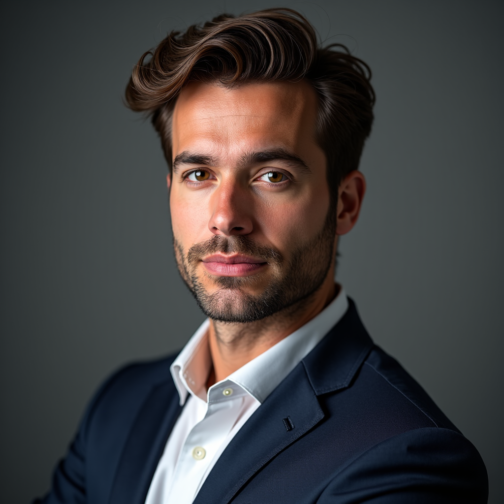 Professional female LinkedIn headshot with modern background and natural lighting